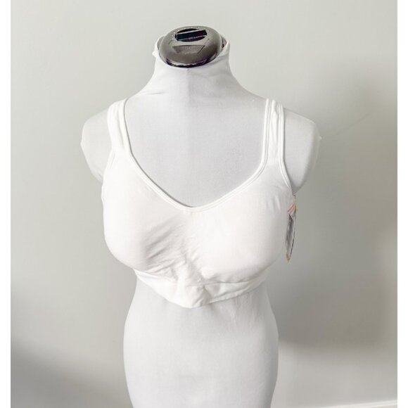 Truekind Daily Comfort Wirefree Bra - NWT! in White - Size 3X - Picture 1 of 6